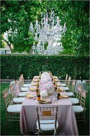 Glamorous Surprise Backyard Bridal Shower Long Table Wedding Backyard Bridal Showers Gold Bridal Showers