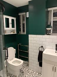 Dark Green Bathroom Dark Green Bathrooms Green Bathroom Green Tile Bathroom
