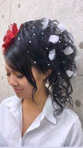 文化祭 卒業式 成人式 ラインストーン ljk hair make salon revier 祇園 河原町 セットサロン 2021 盛り 髪 ヘアセット ロング ヘアセット