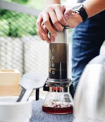 Making It Rain Golden Coffee Goodness Perfect Portable Coffee Maker Shop Aero Alternativebrewing Link I Aeropress Coffee Portable Coffee Maker Coffee Brewing