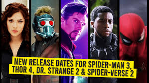 But things got even weirder. New Release Dates For Spiderman 3 Thor 4 Dr Strange 2 Spider Verse 2 Animated Times