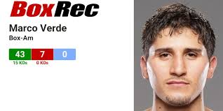 BoxRec: Marco Verde