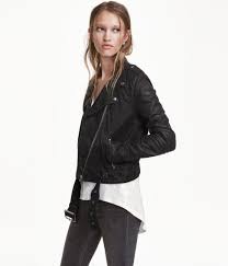 Biker Jacket Black Structure Ladies H M Us Coats Jackets Women Fashion Biker Jacket