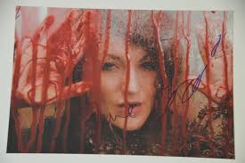 June Coco signed 20x30cm Rain Falls photo autograph/autograph in person