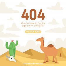 I can't find my pens and pencils. Free Vector 404 Error Concept With Camel And Cactus