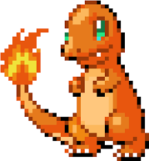 Grands jeux et petits jeux (jeux d'intérieur et d'extérieur), bricolages, activités manuelles, chants pour votre enfant. Charmander Pixel Art Pokemon Facile Clipart Large Size Png Image Pikpng