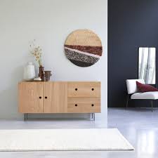 Oak sideboard buffet vintage dining room table server mirror, cupboard dresser. Solid Oak Sideboard 150 Cm Dining Room Storage Furniture Tikamoon
