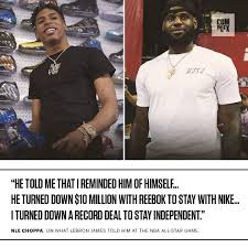 Nle choppa is an american rapper who broke through with his hit 2019 single titled shotta flow, which received 'platinum' certification from the recording industry association of america (riaa). Complex Sneakers Auf Twitter Nle Choppa And Kingjames Have More In Common Than You D Think For More On That Catch The Camelot Rapper On The Latest Episode Of Sneaker Shopping Watch Https T Co Ikhfunwvu4