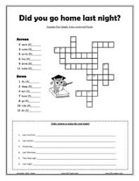 Irregular verbs simple past crossword medium advertisements. English Grammar Past Simple Tense