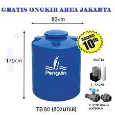 Tahan dengan benturan dan tekanan saat dipendam. Jual Tangki Air Water Tank Toren Merk Penguin 800 Liter Jakarta Selatan Tebet Store Tokopedia