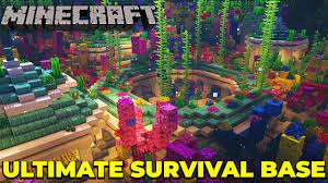 How do you make a house underwater in minecraft? Minecraft 1 15 Ultimate Survival Base Underwater Base Timelapse Youtube