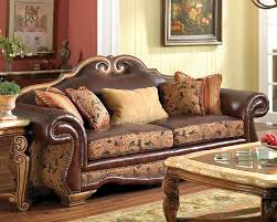 More colours and fabrics are available. Aico Leather Fabric High Back Sofa Tuscano Ai 34915 Brick 26