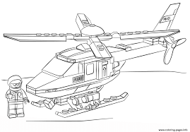 Free printable thomas the train coloring pages. Lego Police Helicopter City Coloring Pages Printable