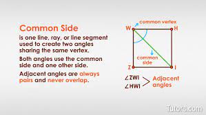 What Are Adjacent Angles Definition Examples Tutors Com
