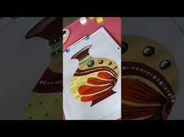 How To Make Decorative Flower Pot Drawing And Colouring In Posters Colours Youtube In 2020 Decorated Flower Pots Flower Decorations Flower Pots