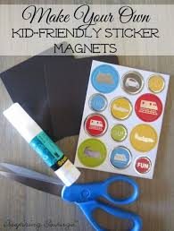 sticker refrigerator magnet craft for kids