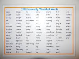 100 Commonly Misspelled Words A4 Literacy Poster Ks1 Ks2 Reading And Writing 1 85 100 Co Commonly Misspelled Words Misspelled Words Learn English Words