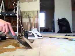 These are available from tool rental shops. Removing Old Linoleum Hardened Glue Backing From Subfloor Youtube