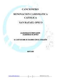 Acordes, letra y tablatura de la canción el alfarero de música católica. Pdf Cancionero Renovacion Carismatica Catolica San Rafael Opico Mathew Cool Abarca Academia Edu