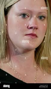 Danielle Chiddy, sister of murdered teenager Sally-Anne Bowman, during a  press conference at Croydon Town Hall, Catherine Street, Wednesday 12  October 2005. Sally-Anne was killed in the early hours of September 25