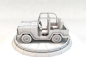 Cartoon Jeep Low Poly 3d Model In 2020 Low Poly 3d Models Low Poly 3d Low Poly