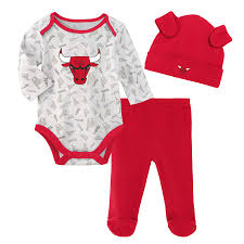Chicago Bulls Greatest Lil Player Babywear Set Hat Pant Creeper Newborn