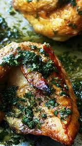 Crispy Roast Chicken With Herb Sauce Alexandra S Kitchen Recipe Chicken Recipes Recipes Poultry Recipes