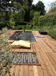 Spa De Nage Terrasse Bois Olivier Chateau Les Parcs Fontaines