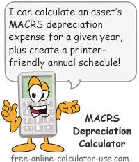 Macrs Depreciation Calculator Based On Irs Publication 946
