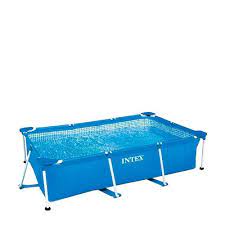 intex rechthoekig zwembad met metalen frame rechthoekig zwembad zwembad zwembaden