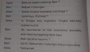 Contoh dialog bahasa inggris dua orang tentang hobi! Awas Hawab Asal2 Artikan Percakapan Bahasa Makassar Menjadi Bahasa Indonesia Cepat Jawabnya Karna Brainly Co Id