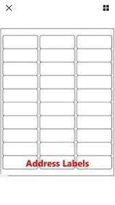 20 results for avery 5160. 300 Avery 5160 8160 Shipping Address Labels 30 Per Sheet 10 Sheets 72782051600 Ebay