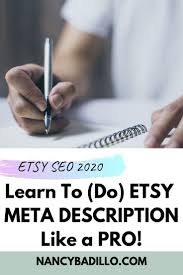 Learn To Do Etsy Meta Description Like A Pro And Increase Etsy Sales Today Click To Learn More Etsy Seo Etsy Seo Etsy Seo Etsy Marketing Increase Etsy Sales