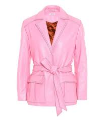 Ganni Passion Leather Jacket Clothes Clothes Design Pink Leather Jacket