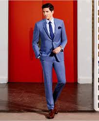 While slim fit pants have a tapered leg, creating a stylish. Dkny Wool Men S Slim Fit Light Blue Suit For Men Lyst
