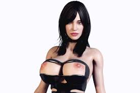 3D Model Hentai 3D Brunette Woman Rigged 