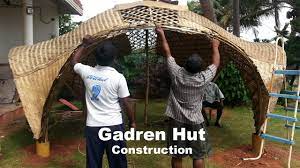 Wooden hut bamboo flooring room image furniture home decor bedroom decoration home. Bamboo Garden Hut Construction Youtube