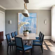 Blue kitchen & dining room tables. 18 Gray Dining Room Design Ideas