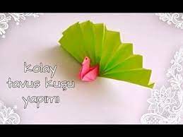 origami tavus kusu yapimi origami kusu tavus kusu