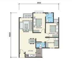 Denah rumah 2 lantai ini menunjukkan ada 3 kamar tidur dengan ukuran sama luas, satu di lantai bawah. Mohd Sazli Cikgu Autocad 9 Langkah Untuk Membuat Pelan Lantai Rumah Apartment Cara Mudah
