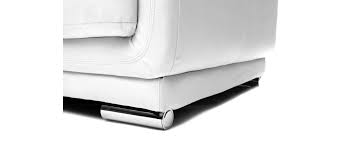 Invitant, confortable et moderne, ce canapé vous offrira un confort d'assise inégalé et un look incroyable. Canape Cuir Design Blanc 2 Places Tamara Cuir De Vache Miliboo