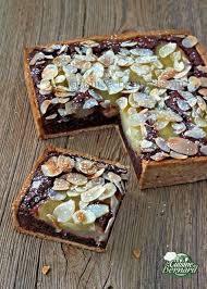 Tarte Aux Poires Chocolat Et Amandes La Cuisine De Bernard Tarte Aux Poires Tarte Chocolat Poire Poire Au Chocolat