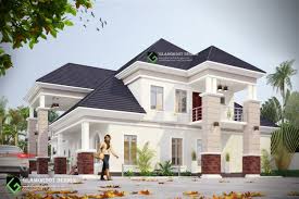 Modified Architectural Design Of A Proposed 5 Bedroom Bungalow With Pent House Abuja Nigeria B Duplex House Design Beautiful House Plans House Plans Mansion