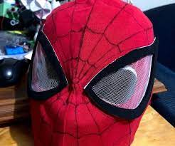 How to make spiderman mask with cloth. Spiderman Facemask 7 Steps With Pictures Instructables