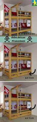 De breuyn halbhohes hochbett, spielbett, piratenbett, bett. Das Abenteuerbett Pirat Ist Fur Kleine Seefahrer Und Piraten Die Kindermobel Von De Breuyn Konnen Ganz Leicht A Kinder Mobel Abenteuerbett Und Bett
