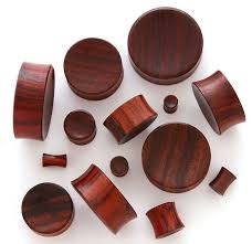 Pair Concave Sono Wood Plugs Organic Earlets Gauges Body Jewelry Ear Gauges Wooden Plugs Wood Plugs