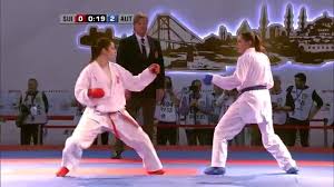 Sie sichert sich das ticket für die olympischen spiele in tokio. Alisa Buchinger Vs Elena Quirici Final Female Kumite 68kg European Karate Championships 2015 Youtube