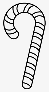 Candy cane colored vector icon. Candy Cane Template Printable Coloring Page Source Christmas Candy Cane Outline Png Image Transparent Png Free Download On Seekpng