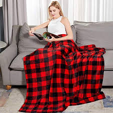 Christmas red and black plaid background. Bobor Buffalo Plaid Throw Blanket For Couch Bed Flannel Fleece Red Black Checker Plaid Decorative Throw Fuzzy Fluffy Plush Soft Cozy Warm Blankets Pricepulse
