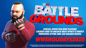 Go to 'options' and enter the locker code ysmnryaytyhmmc to get 1,500 vc points. Get Firefly Fun House Bray Wyatt In Wwe 2k Battlegrounds For Free Wwe